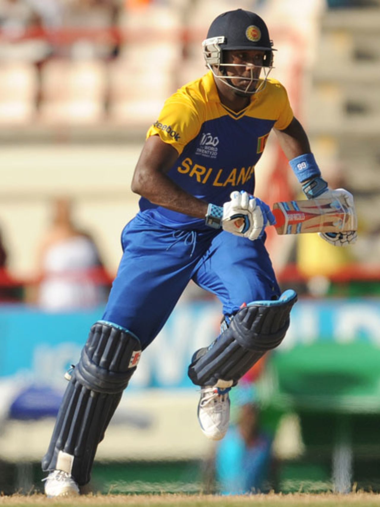 Angelo Mathews turned in a Man-of-the-Match performance, Sri Lanka v India, Group F, World Twenty20, St Lucia, May 11, 2010