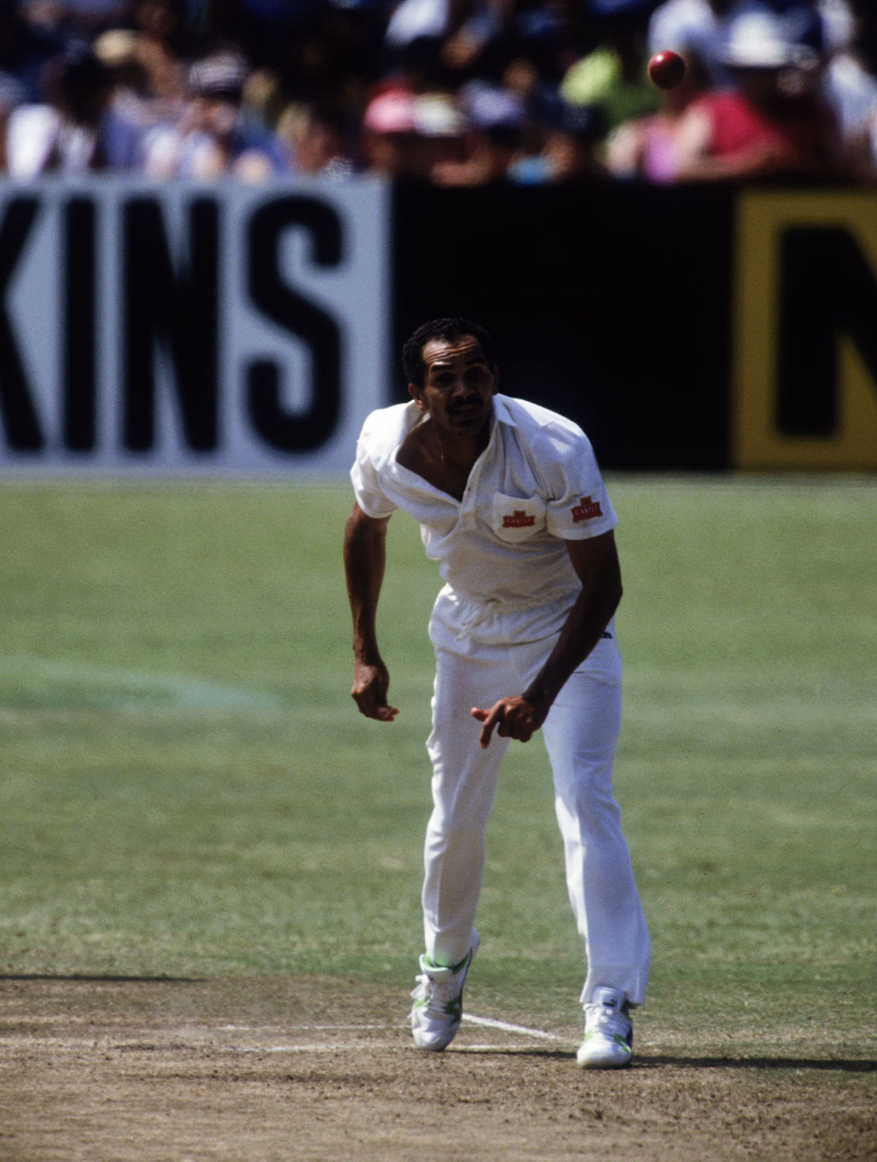 Omar Henry bowls on debut, South Africa v India, 1st Test, Durban, 2nd day, November 14, 1992