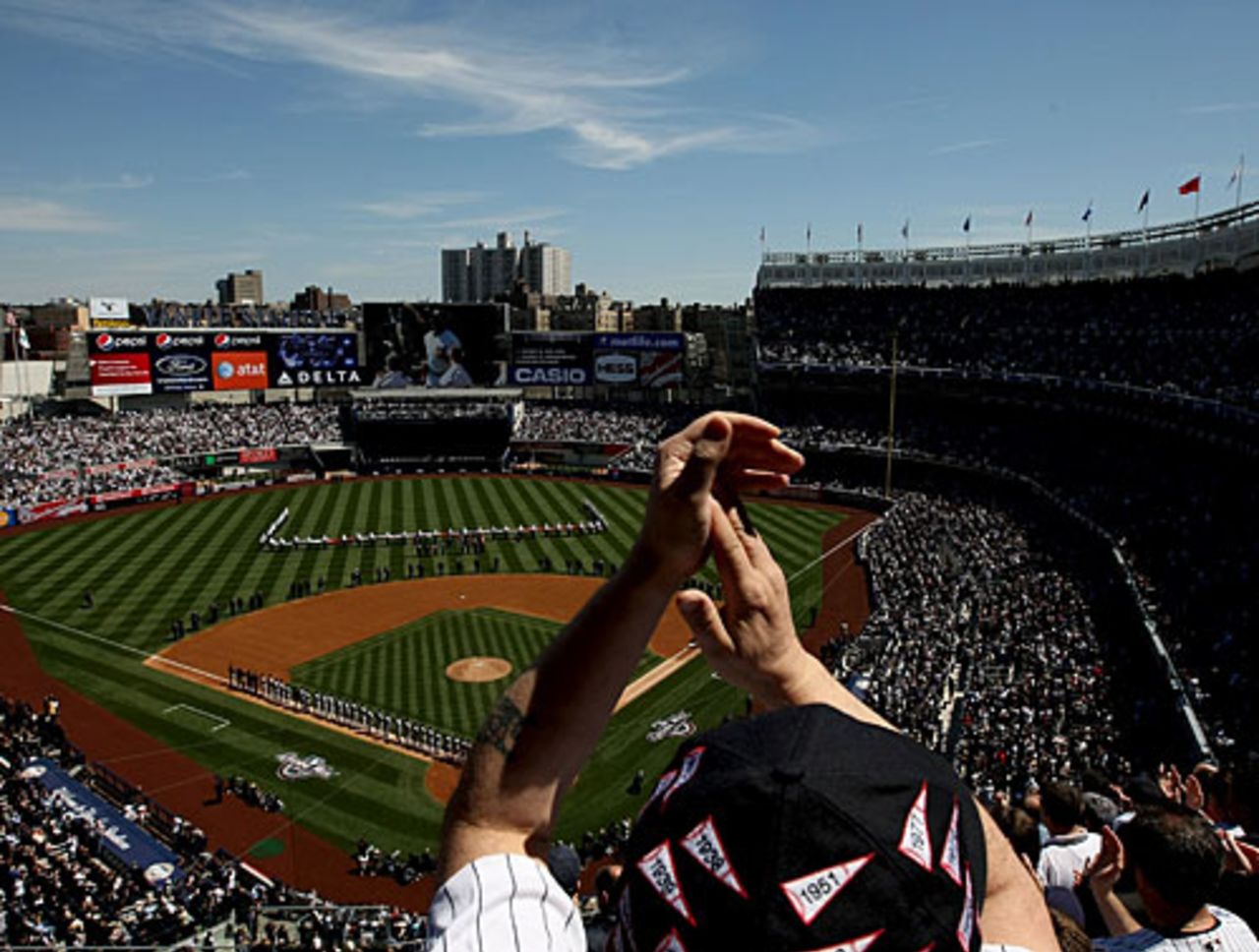 Opening day at the new Yankee Stadium, April 16, 2009