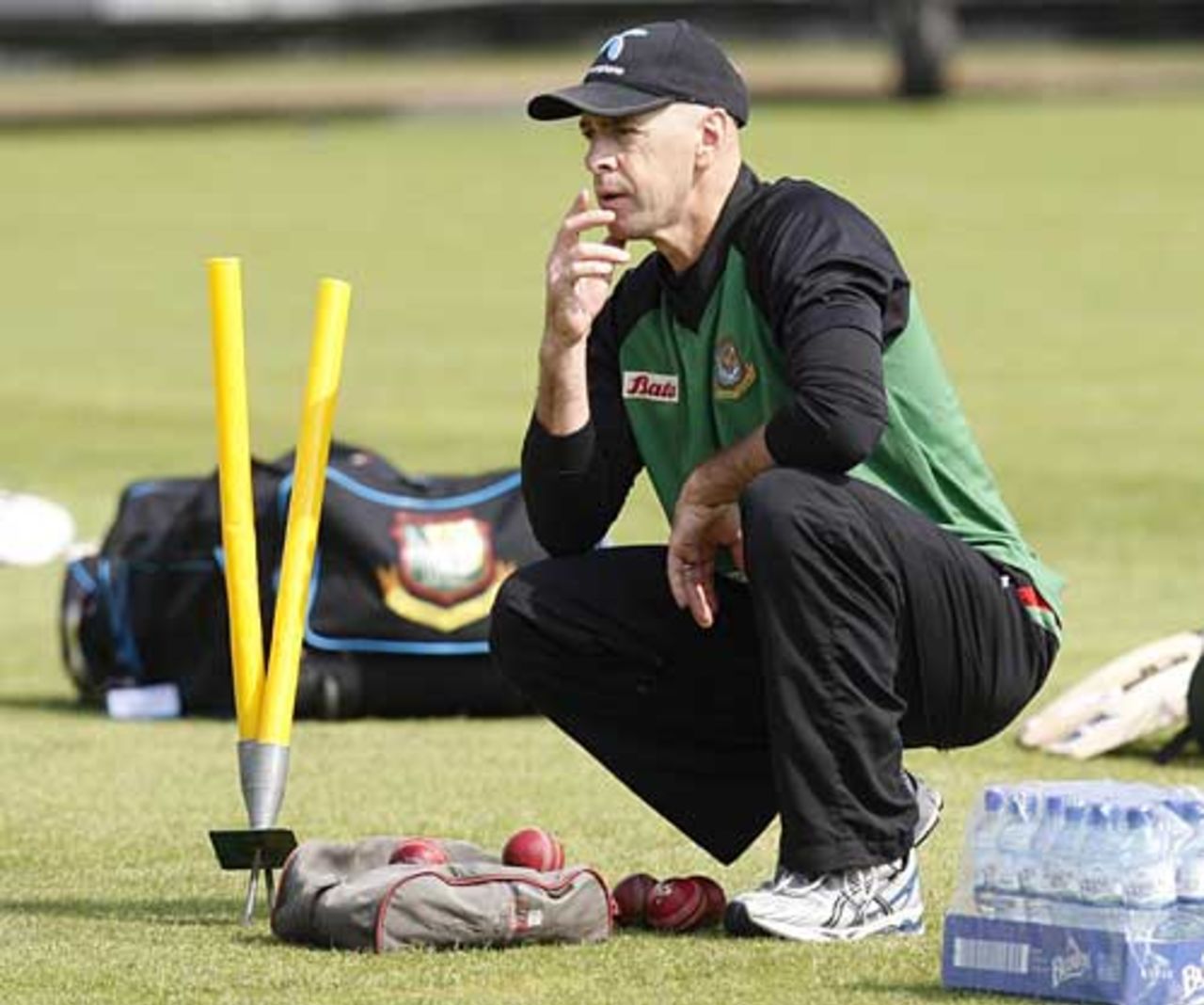 Jamie Siddons, the Bangladesh coach, ponders his options during training, Lord's, May 25, 2010