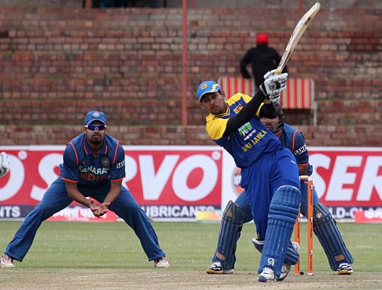 Tillakaratne Dilshan hits down the ground, India v Sri Lanka, Tri-series, 2nd ODI, Bulawayo, May 30, 2010