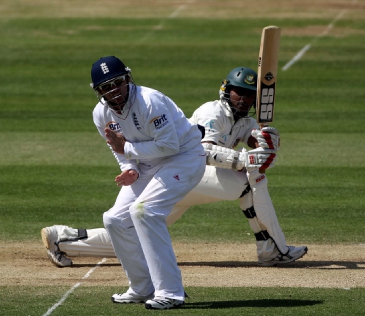 Imrul Kayes went to his maiden fifty with a firm sweep through square leg, England v Bangladesh, 1st Test, Lord's, May 30, 2010