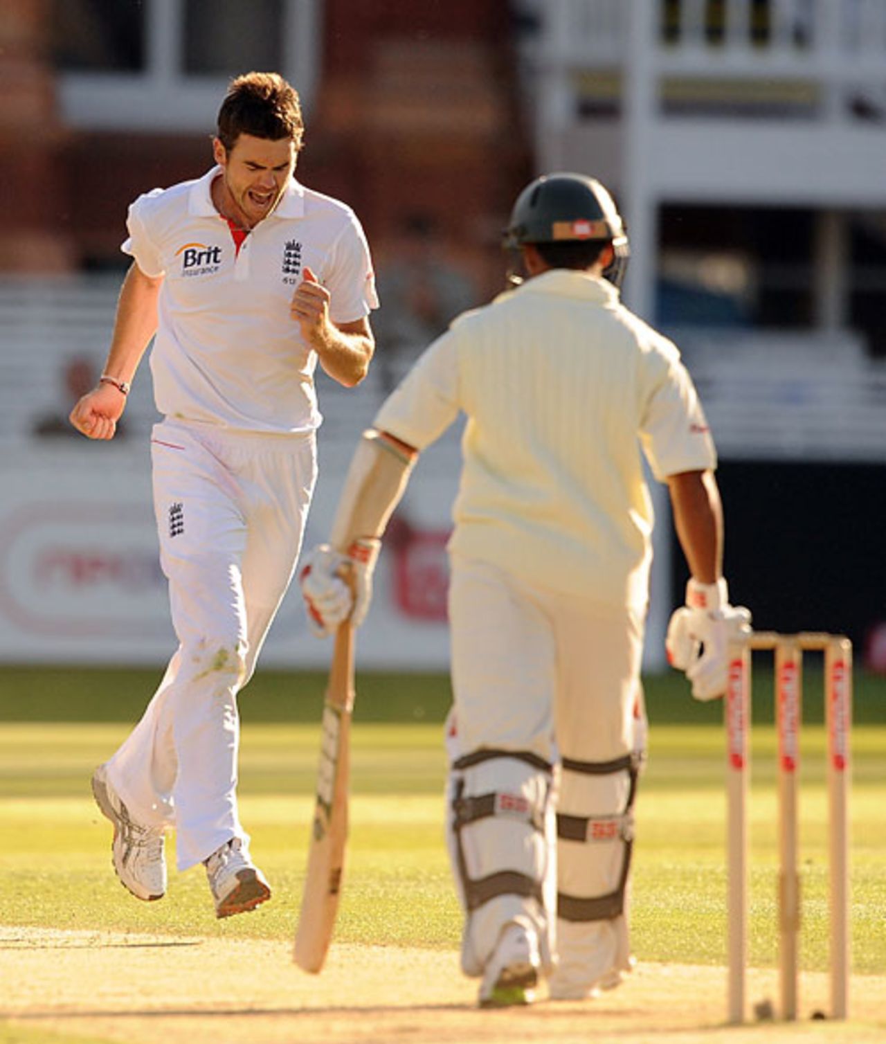 James Anderson removed Mohammad Ashraful in the evening sunshine, England v Bangladesh, 1st Test, Lord's, May 30, 2010 
