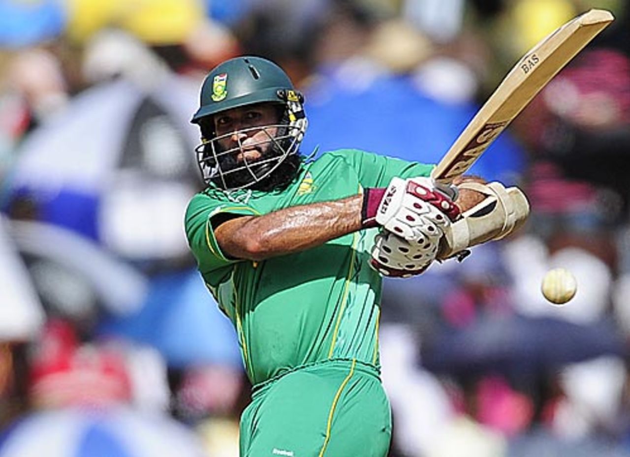 Hashim Amla led an attacking reply, West Indies v South Africa, 4th ODI, Dominica, May 30, 2010