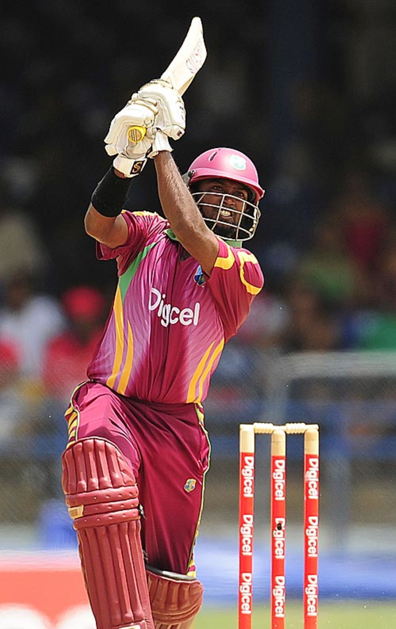 Narsingh Deonarine boosted West Indies with a half-century, West Indies v South Africa, 5th ODI, Port of Spain, June 3, 2010