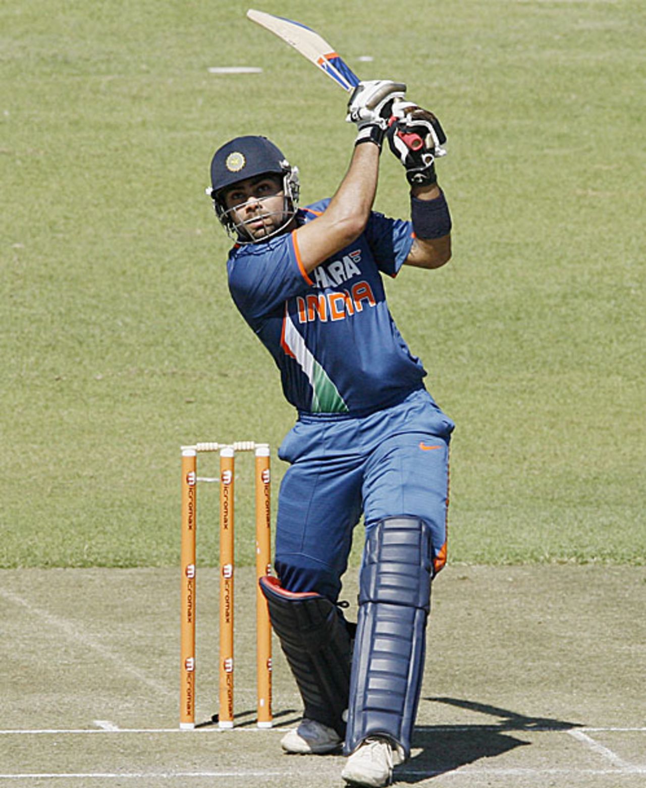 Virat Kohli goes over the infield, Sri Lanka v India, Tri-series, 5th ODI, Harare, June 5, 2010