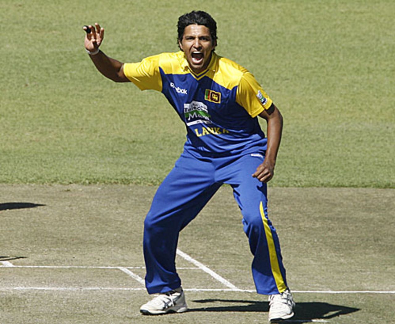 Suraj Randiv appeals for a wicket, Sri Lanka v India, Tri-series, 5th ODI, Harare, June 5, 2010