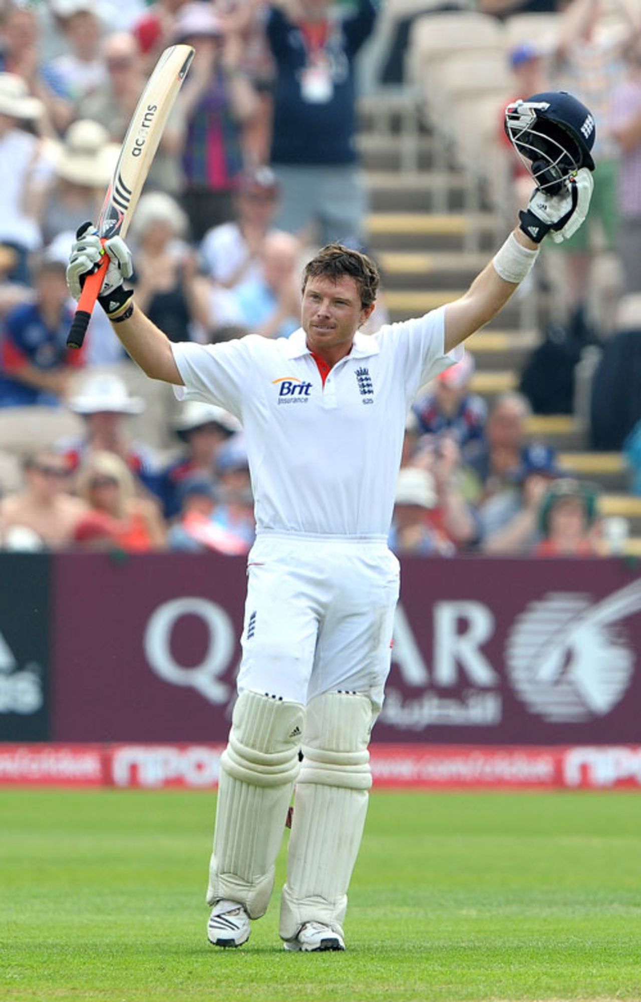 Ian Bell celebrates his third Test century against Bangladesh, England v Bangladesh, 2nd npower Test, Old Trafford, June 5, 2010