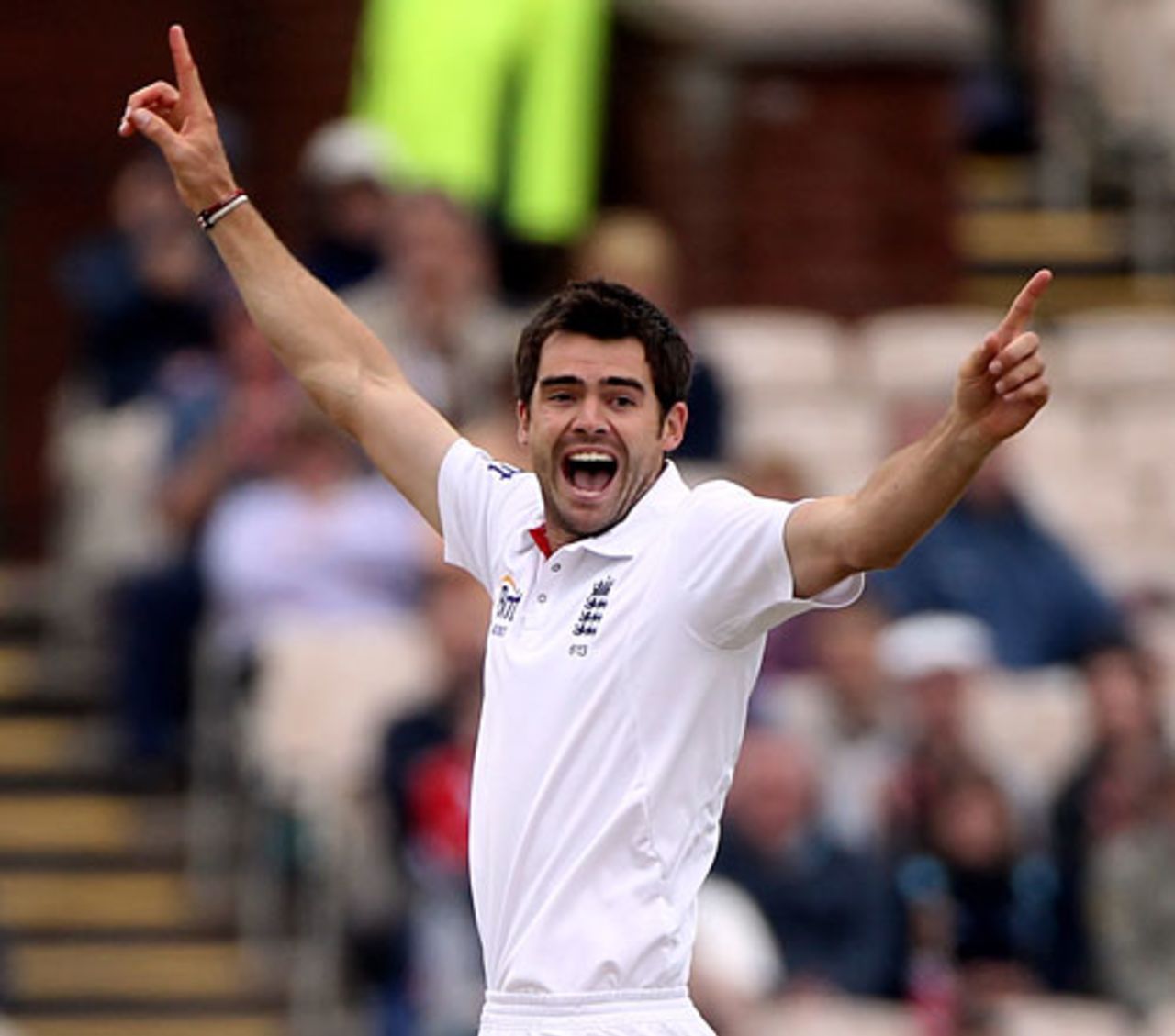 James Anderson struck early to remove the dangerous Tamim Iqbal for 2, England v Bangladesh, 2nd npower Test, Old Trafford, June 6, 2010