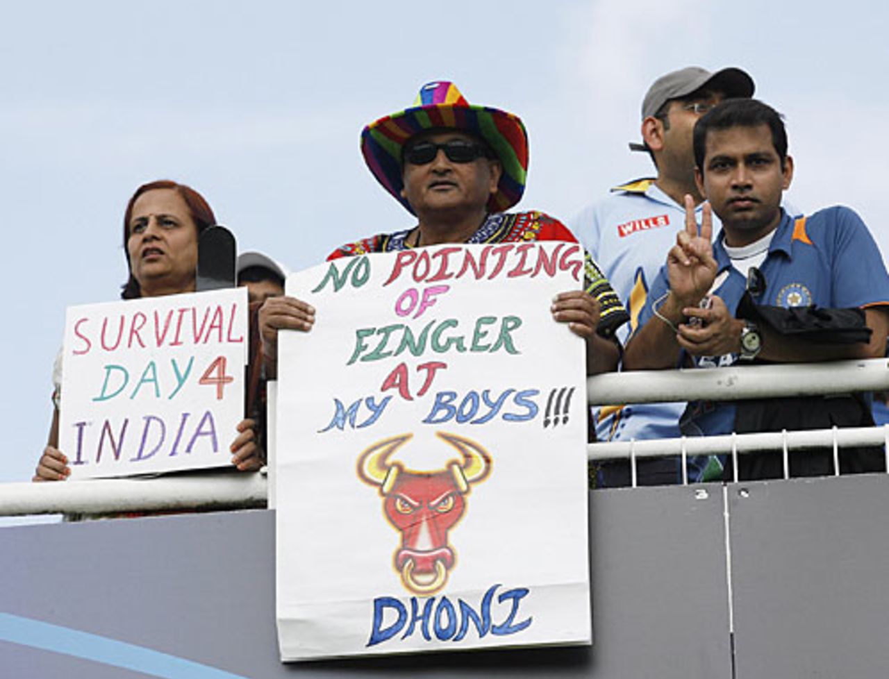 Indian fans show their support, England v India, Group E, World Twenty20 2009, Lord's, June 14, 2009