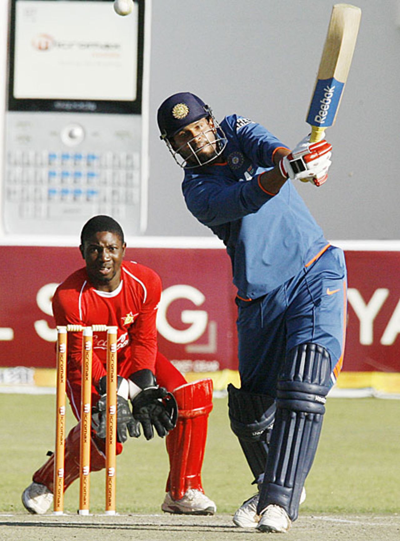 Yusuf Pathan goes over the top, Zimbabwe v India, 1st Twenty20, Harare, June 12, 2010
