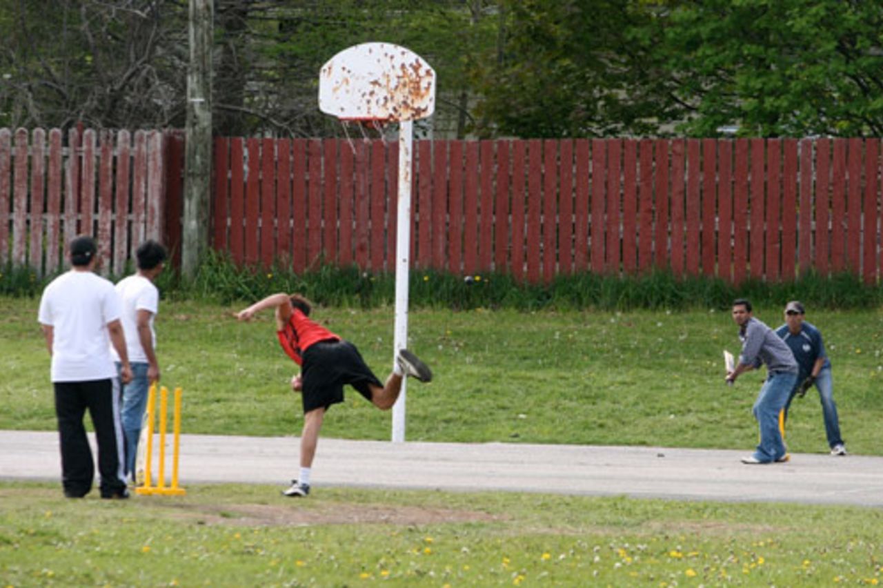 Tennis-ball cricket in St John's, Newfoundland, Canda