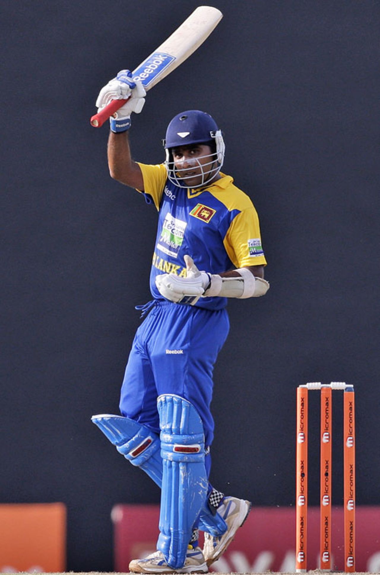 Mahela Jayawardene brings up his half-century, Sri Lanka v Pakistan, Asia Cup, Dambulla, June 15, 2010
