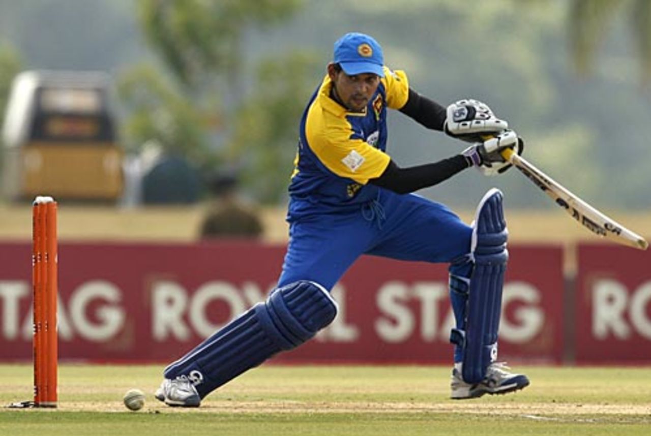 Tillkaratne Dilshan cuts during his half-century, Sri Lanka v Bangladesh, Asia Cup, Dambulla, June 18, 2010