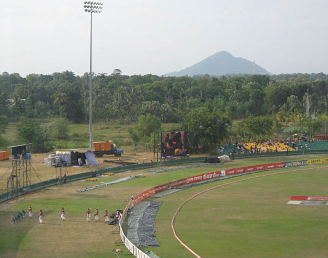 A view of the hills around the Dambulla ground, June 19, 2010