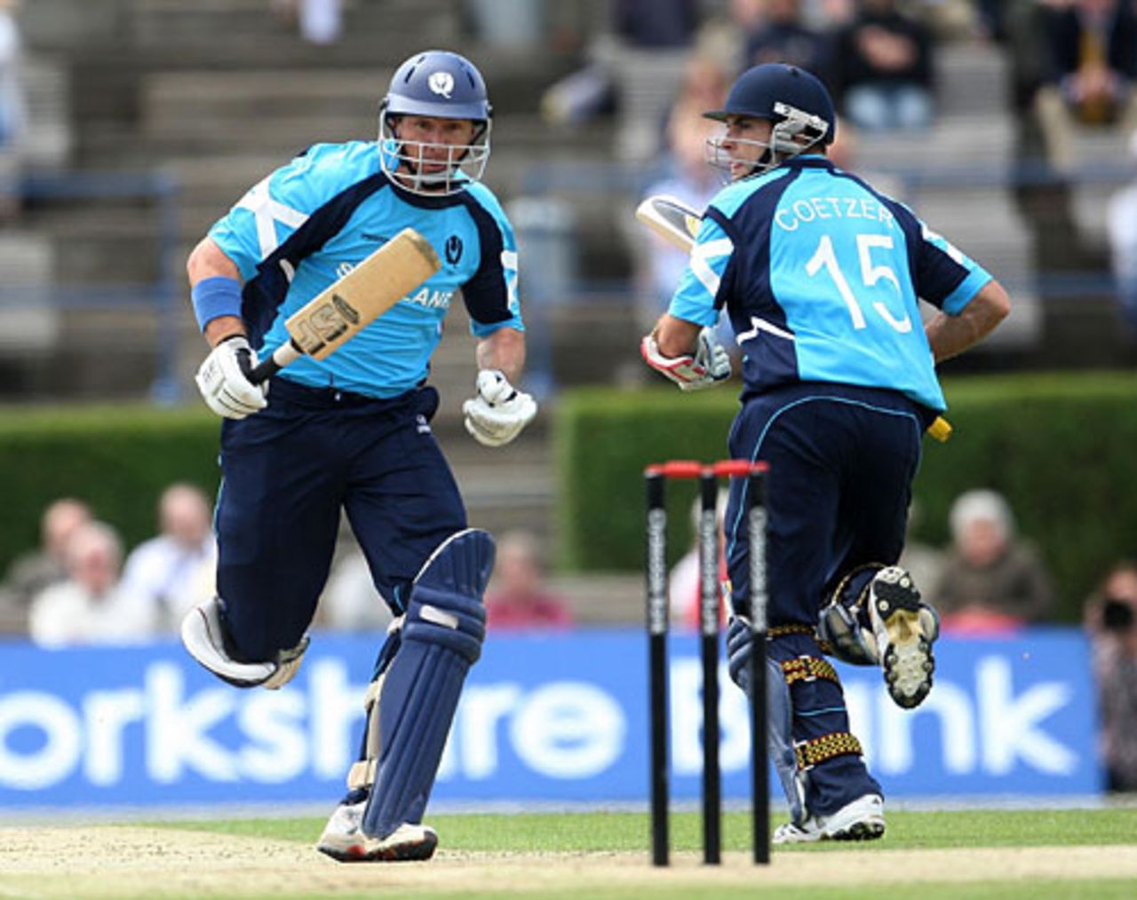 Kyle Coetzer and Gavin Hamilton added 86 for the second wicket, Scotland v England, Only ODI, Edinburgh, June 19, 2010