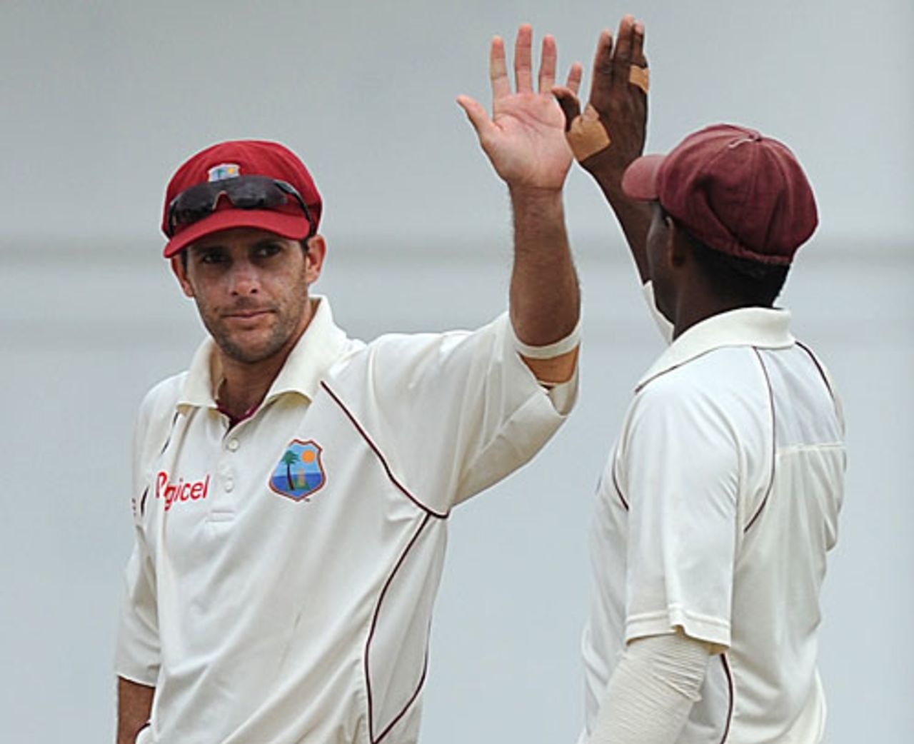 Brendan Nash celebrates the run-out of Mark Boucher, West Indies v South Africa, 2nd Test, St Kitts, 2nd day, June 19, 2010