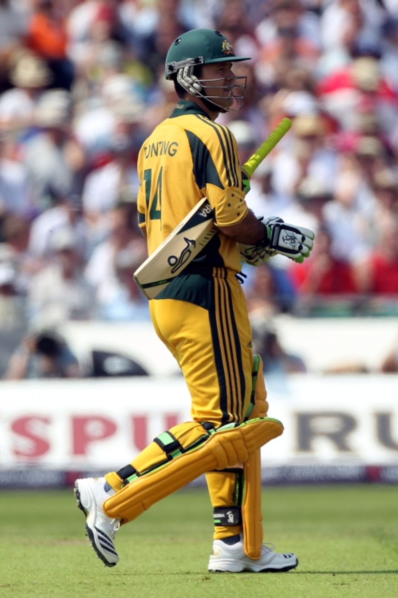 Ricky Ponting failed once again, stumped down the leg side of Graeme Swann for three, England v Australia, 3rd ODI, Old Trafford, June 27, 2010