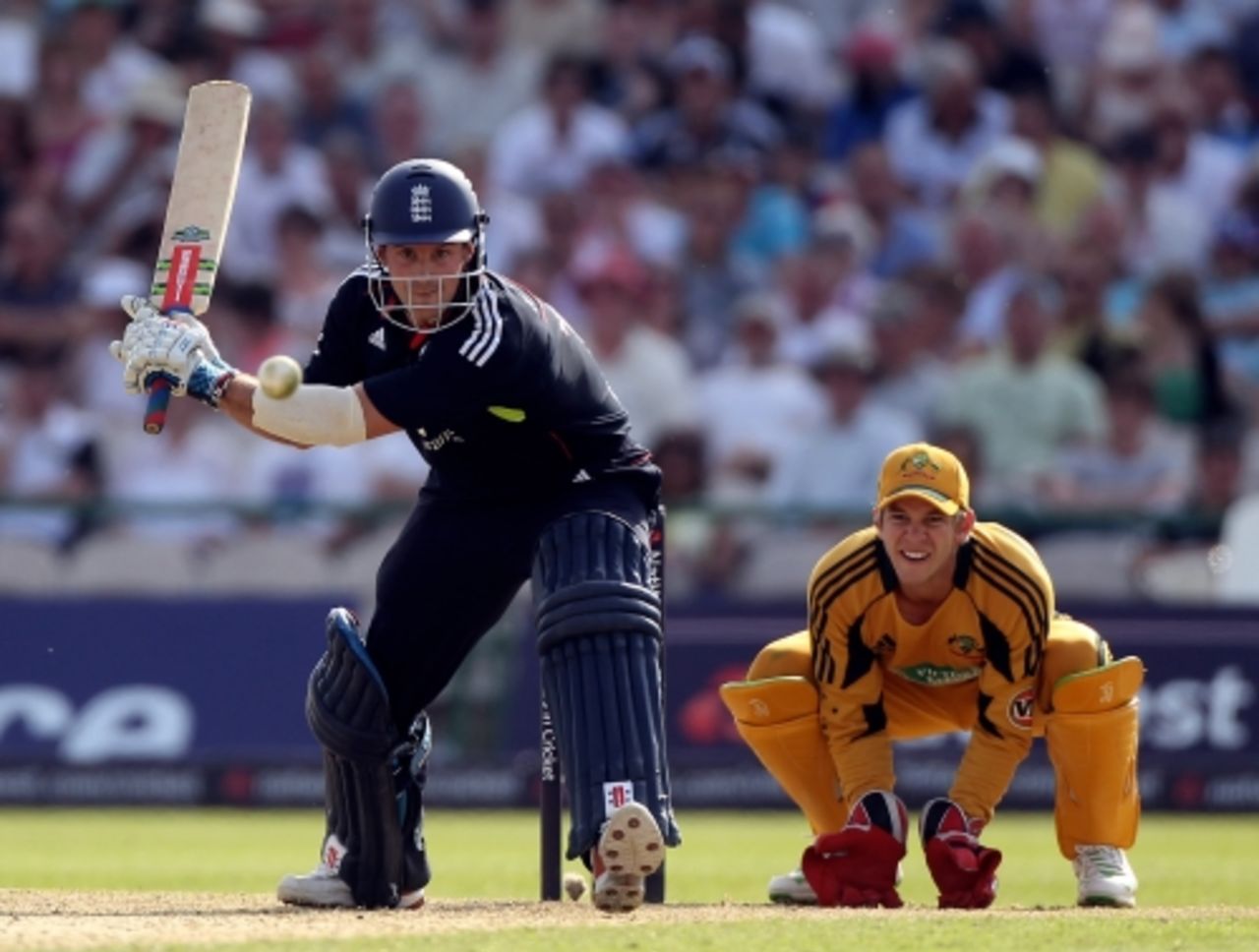 Andrew Strauss innovated confidently in his 87, England v Australia, 3rd ODI, Old Trafford, June 27, 2010