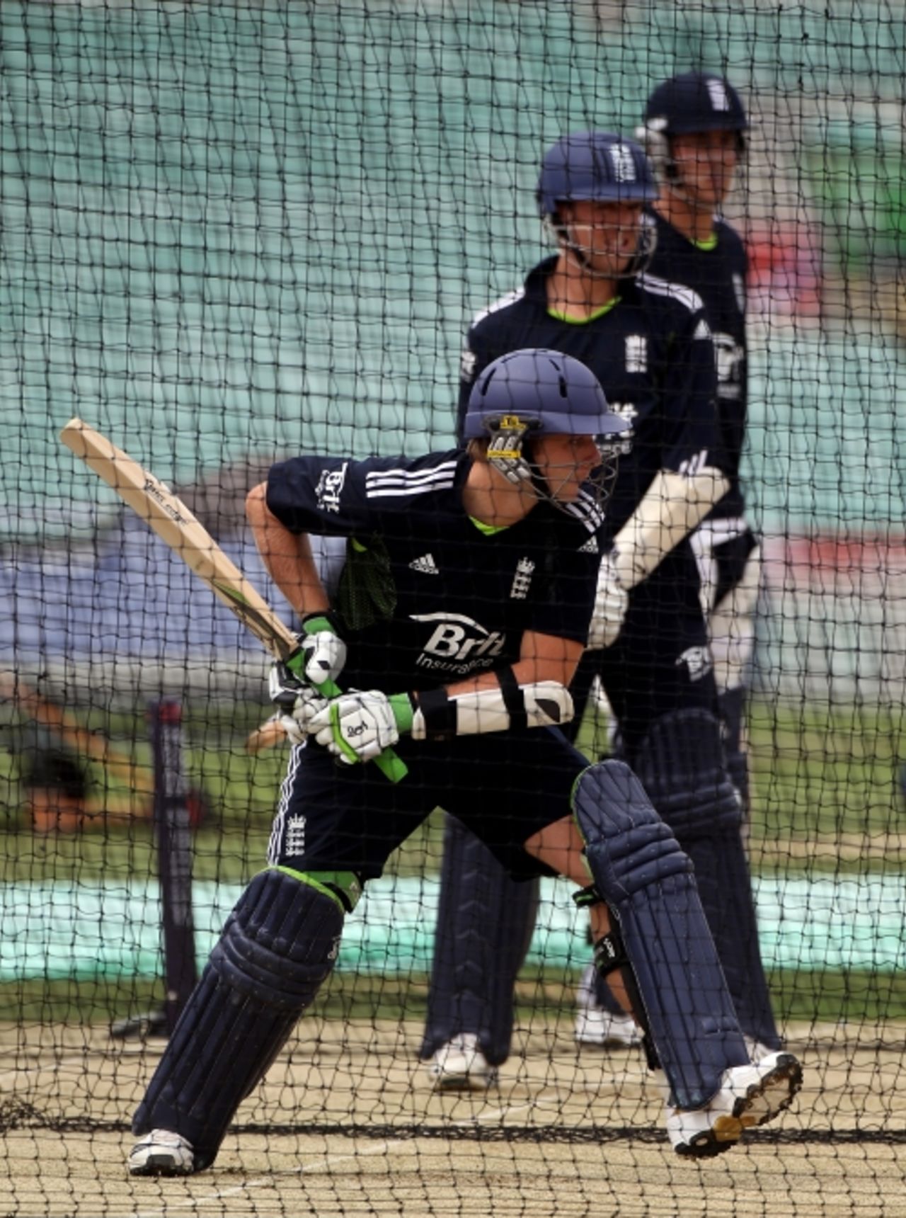 Luke Wright in the nets ahead of the fourth ODI against Australia, June 29, 2010