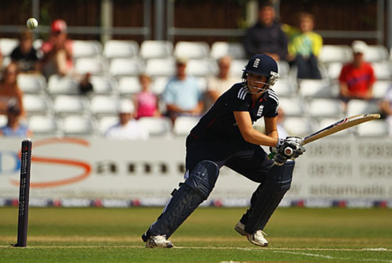 Charlotte Edwards anchored England's innings with a controlled 46, England Women v New Zealand Women, 1st T20I, Chelmsford, June 29, 2010