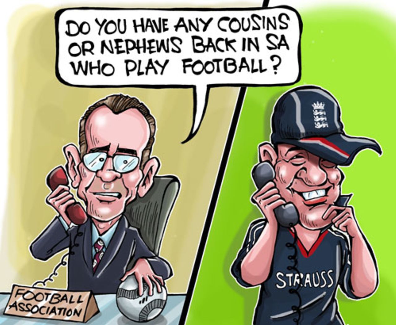 Cartoon: Footballing cousins