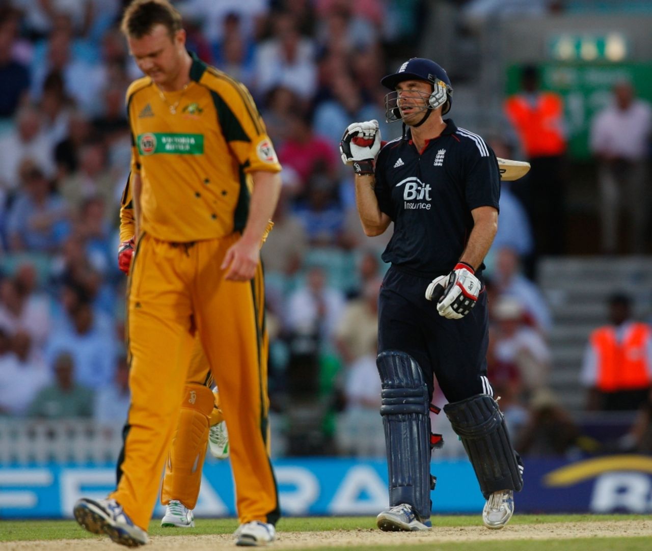 Michael Yardy was very disappointed to get out for 57, England v Australia, 4th ODI, The Oval, June 30, 2010