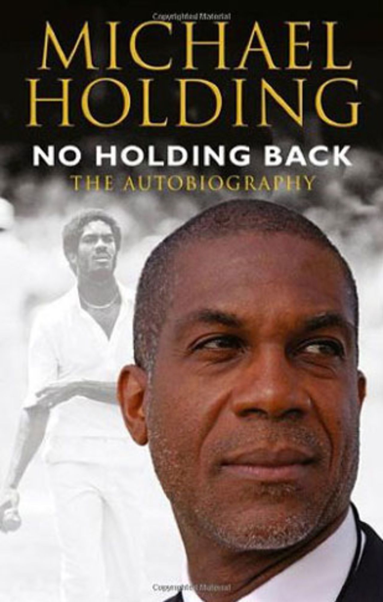 Cover of Michael Holding's autobiography <i>No Holding Back</i>