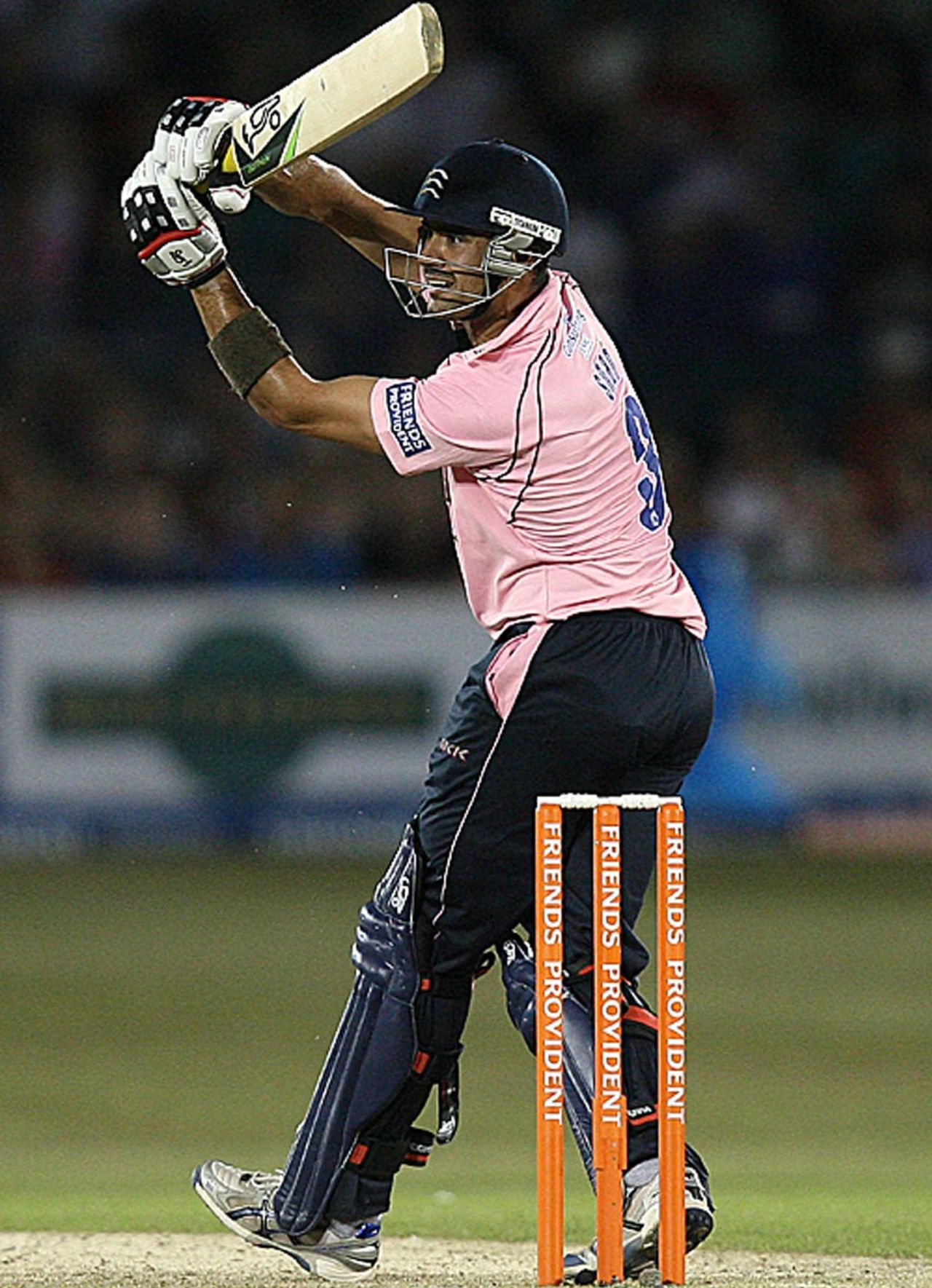 Owais Shah whips one during his knock of 34, Sussex v Middlesex, Friends Provident t20, Hove, July 2, 2010