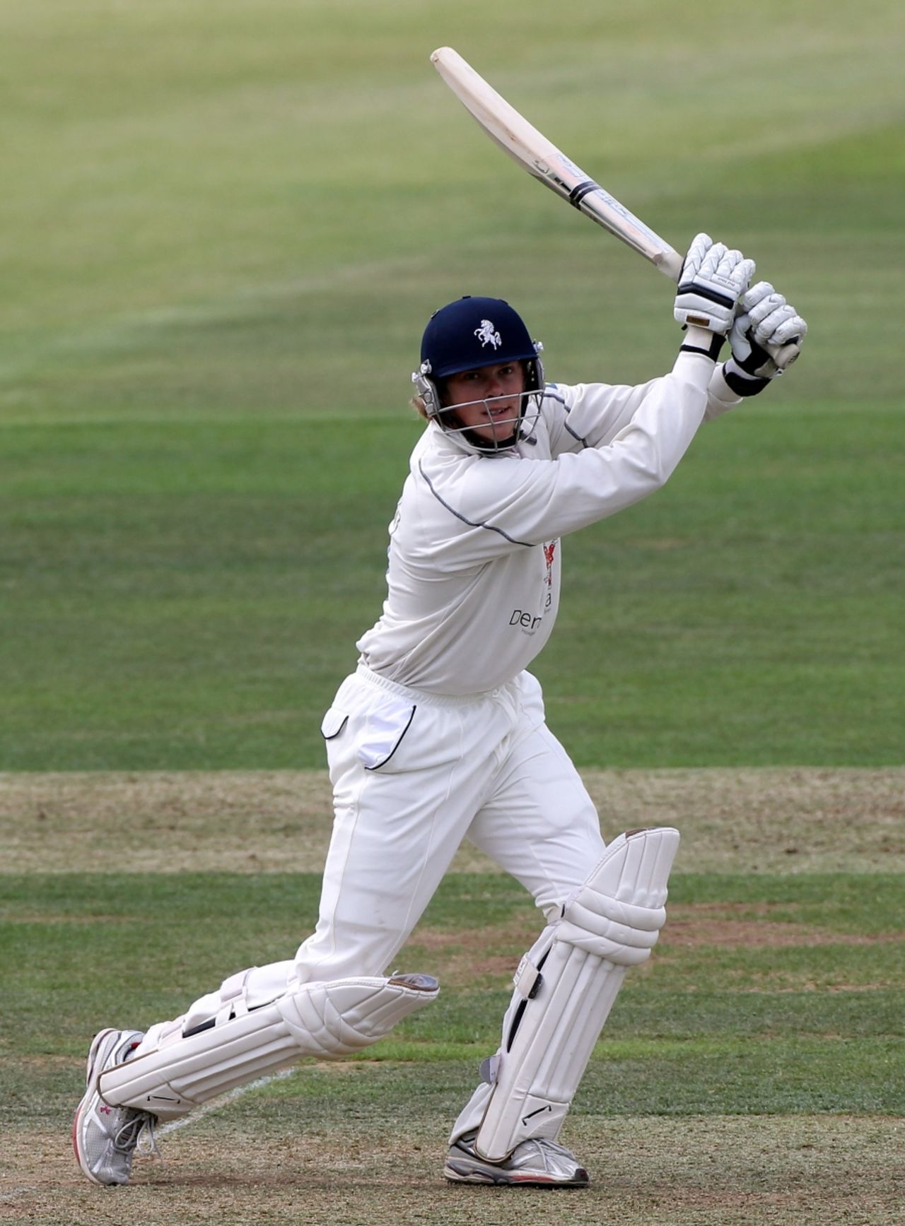 Sam Northeast made 50 before he was dismissed by David Balcombe, Hampshire v Kent, County Championship Division One, Southampton, July 5, 2010