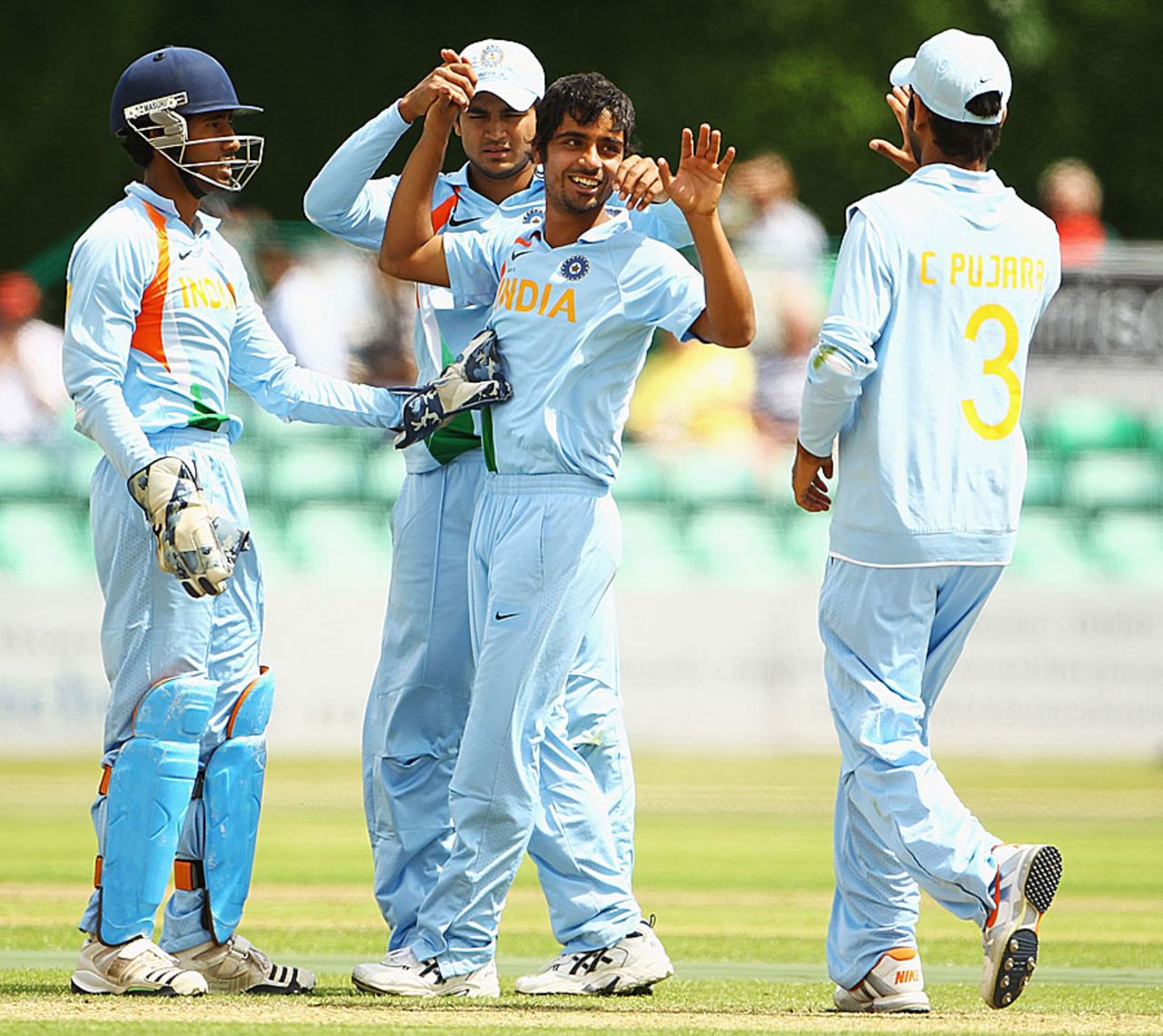 Iqbal Abdulla was the best bowler for India A with 2 for 56, England Lions v India A, A Team Tri-series, Worcester, July 6, 2010 