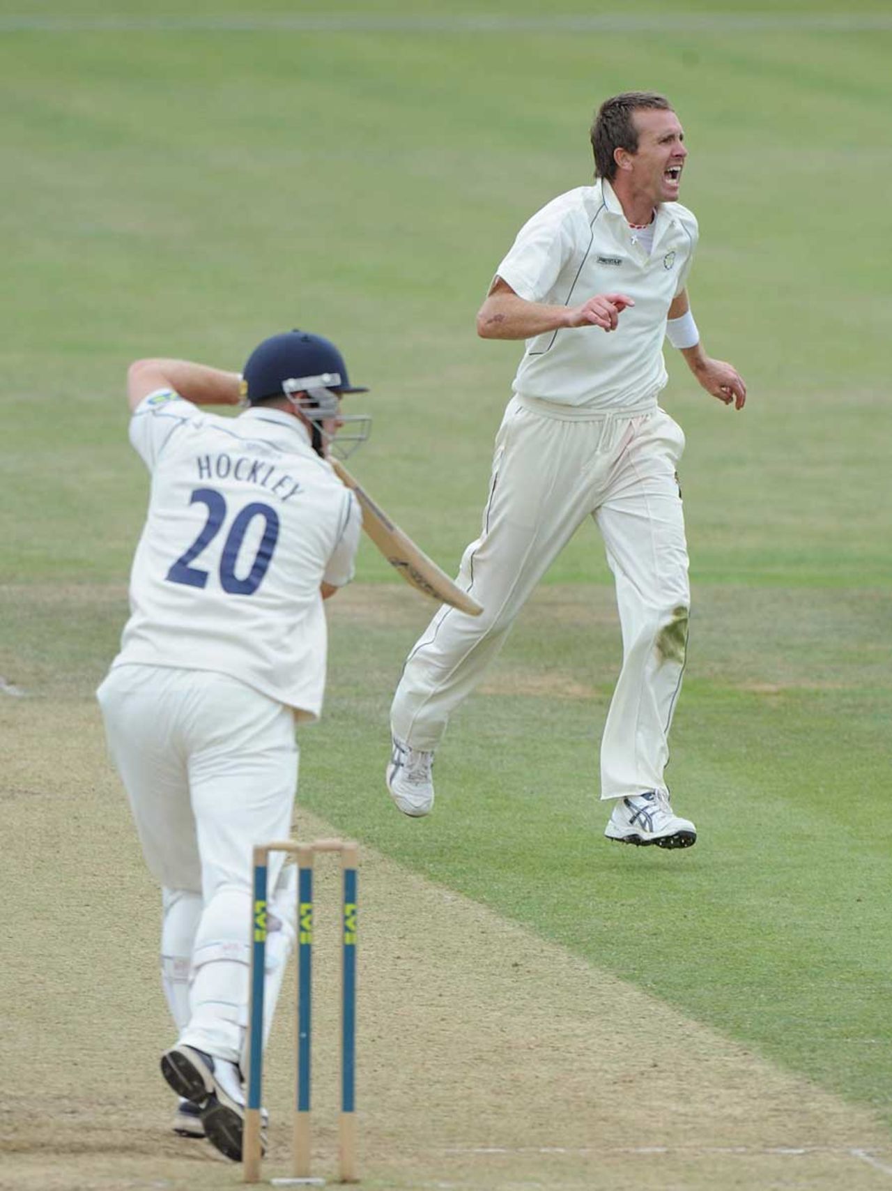 Dominic Cork removed James Hockley as Kent collapsed, Hampshire v Kent, County Championship Division One, Southampton, July 7, 2010