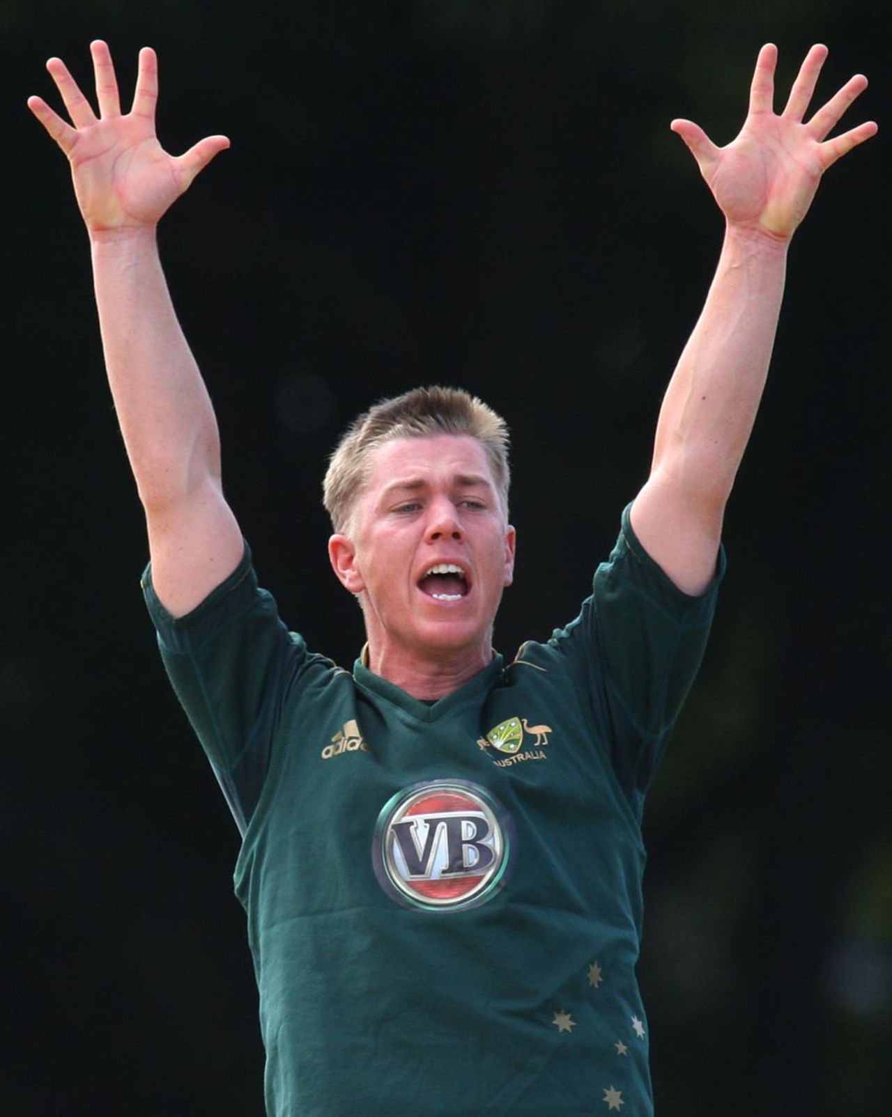 Left-arm-spinner Xavier Doherty opened the bowling for Australia A, Australia A v Sri Lanka A, 3rd unofficial ODI, Brisbane, July 10, 2010