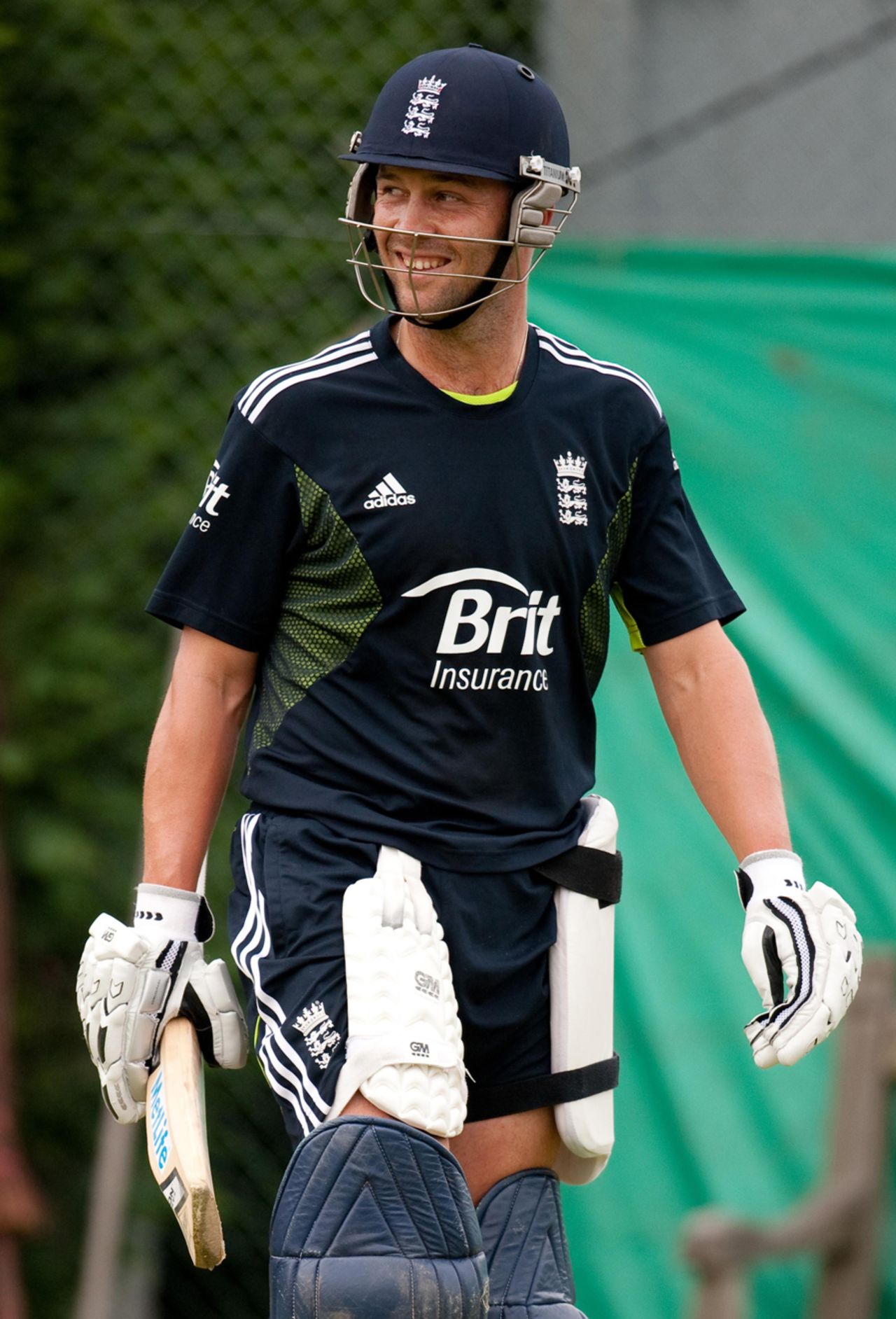 Jonathan Trott has plenty to smile about after top-scoring on his return to England's one-day side, July 11, 2010