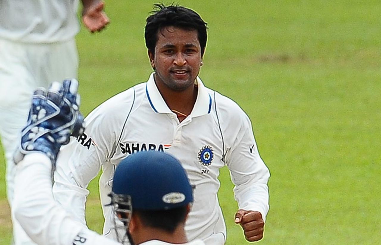 Pragyan Ojha grabbed three wickets on a disappointing day for India, Sri Lanka Board President's XI v Indians, 1st day, Colombo, July 13, 2010