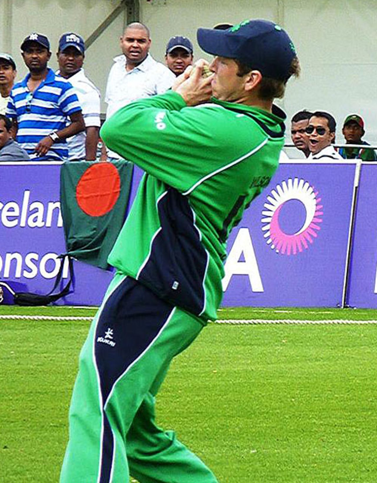 Gary Wilson takes the catch to get rid of Shakib Al Hasan, Ireland v Bangladesh, 1st ODI, Belfast, July 15, 2010