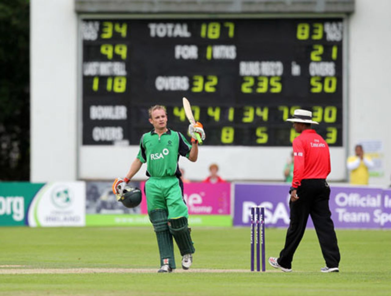 William Porterfield's century led Ireland to an easy victory, Ireland v Bangladesh, 1st ODI, Belfast, July 15, 2010