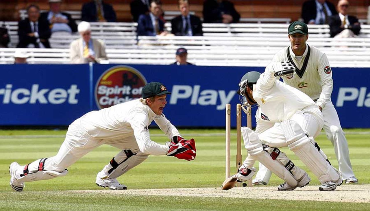 Tim Paine completes the stumping to remove Salman Butt, Pakistan v Australia, 1st Test, Lord's, July 16, 2010