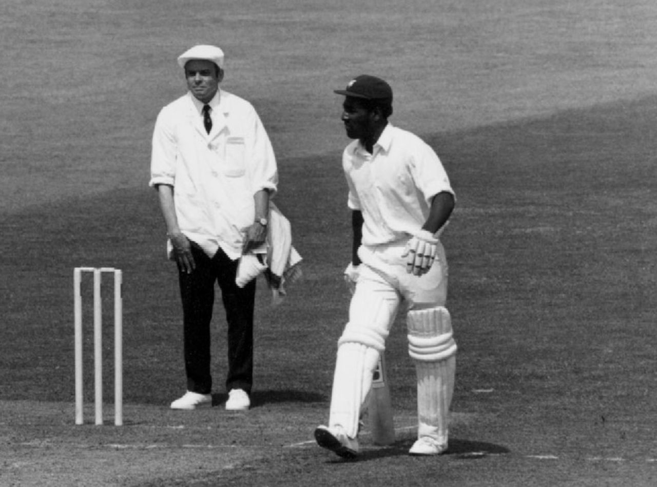 Viv Richards and umpire Dickie Bird, Australia v West Indies, World Cup final, Lord's, June 21, 1975