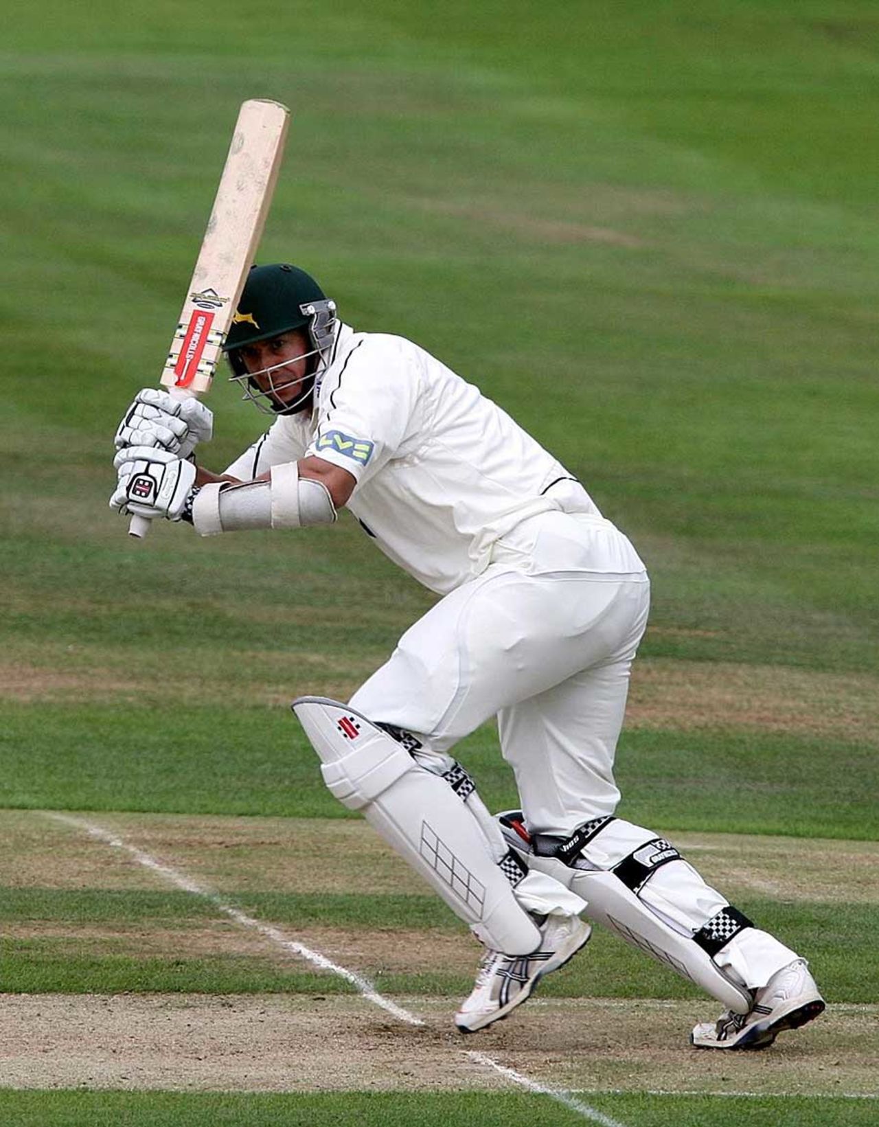 Mark Wagh collects runs through the leg side against his former county, Warwickshire v Nottinghamshire, County Championship Division One, Edgaston, July 21, 2010