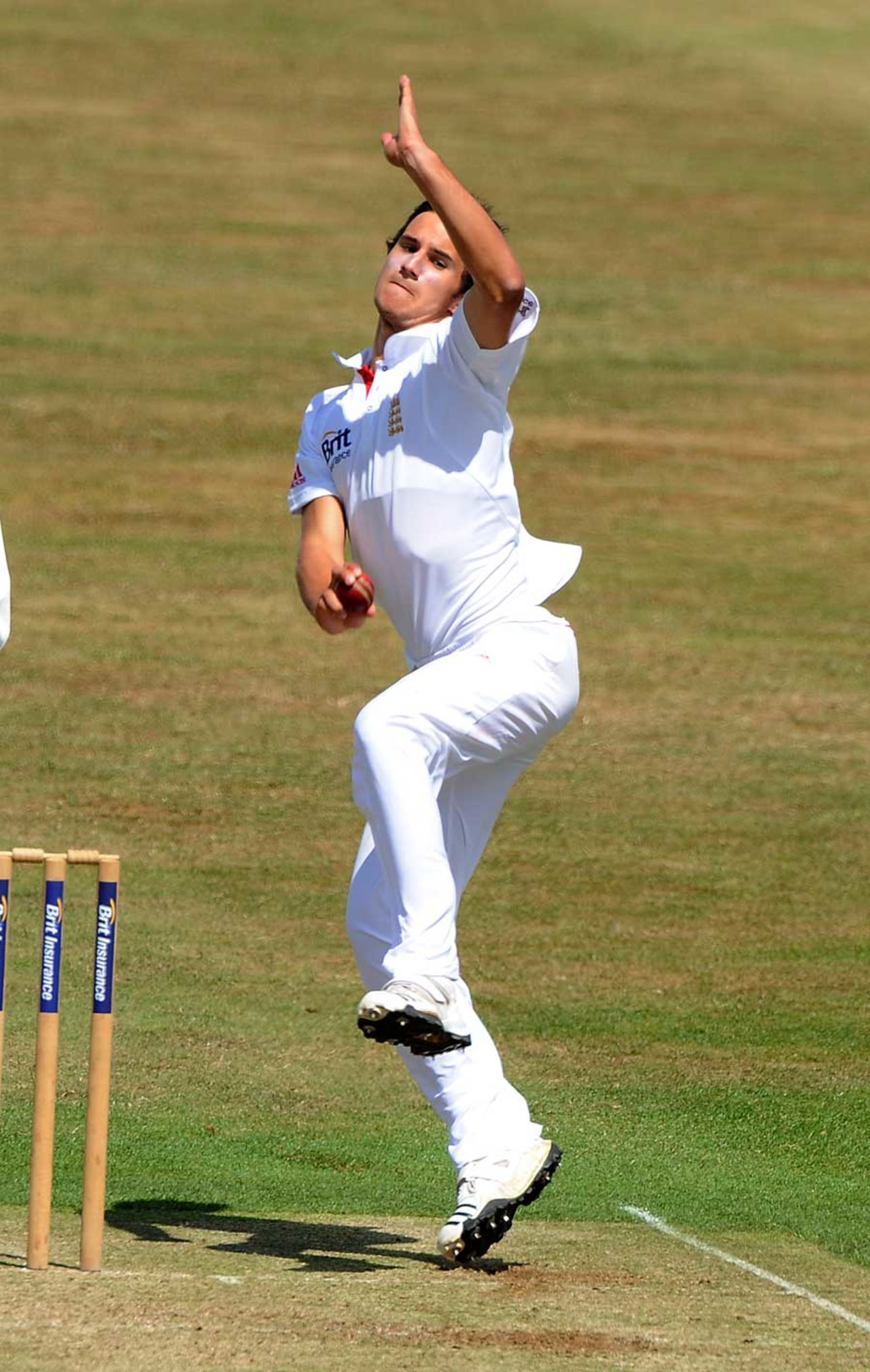Lewis Gregory in action for England Under-19s, England Under-19 v Sri Lanka U-19, 1st Test, Wantage Road, July 21, 2010