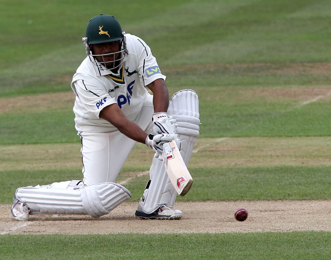 Samit Patel struck two boundaries to help Nottinghamshire knock off the target and complete a 10-wicket win, Warwickshire v Nottinghamshire, Edgbaston, 3rd day, July 22, 2010