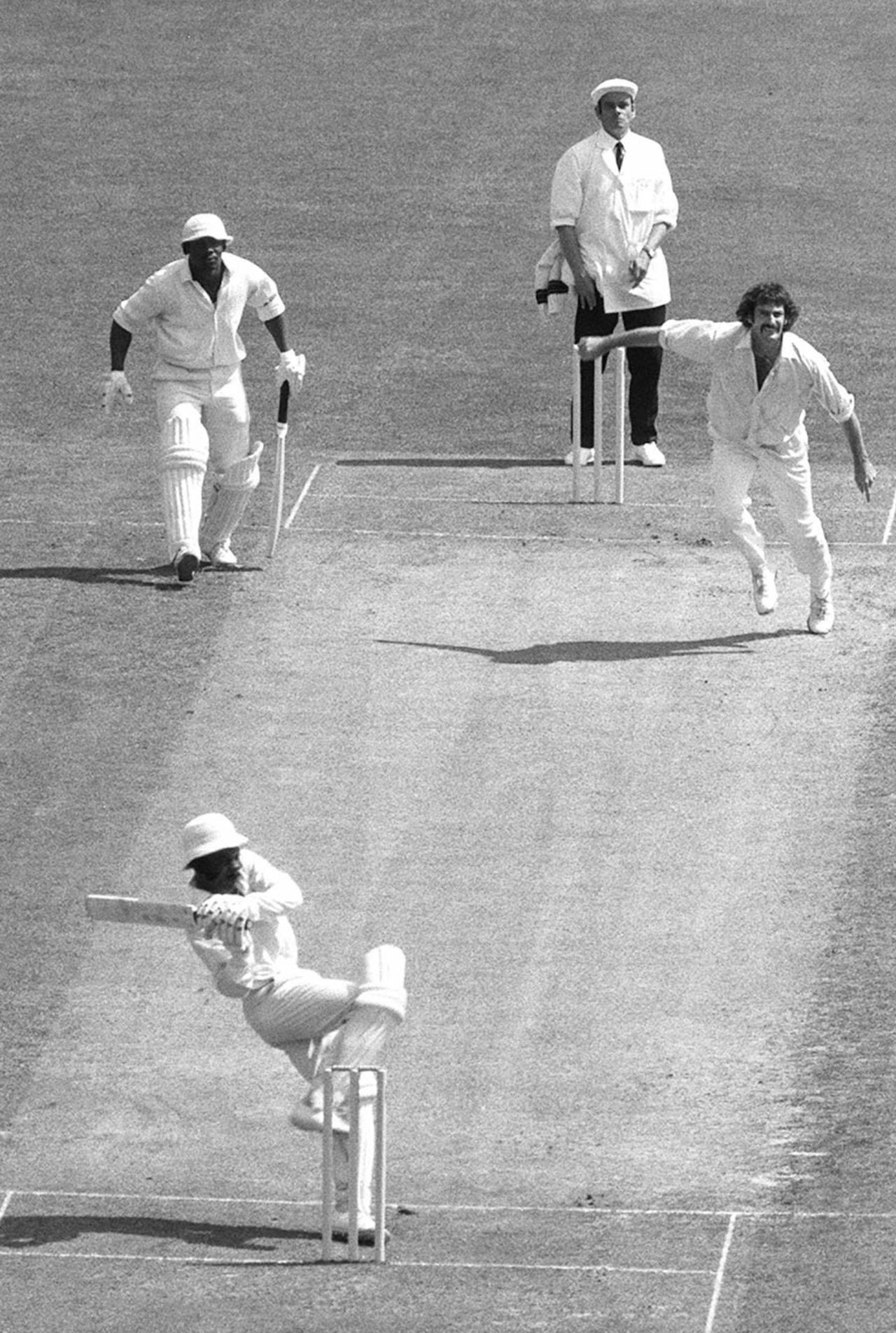 Roy Fredericks hooked Dennis Lillee for six but trod on his stumps, Australia v West Indies, World Cup final, Lord's, June 21, 1975