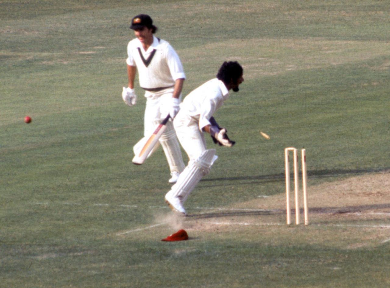 Greg Chappell is run-out for 15, Australia v West Indies, World Cup final, Lord's, June 21, 1975