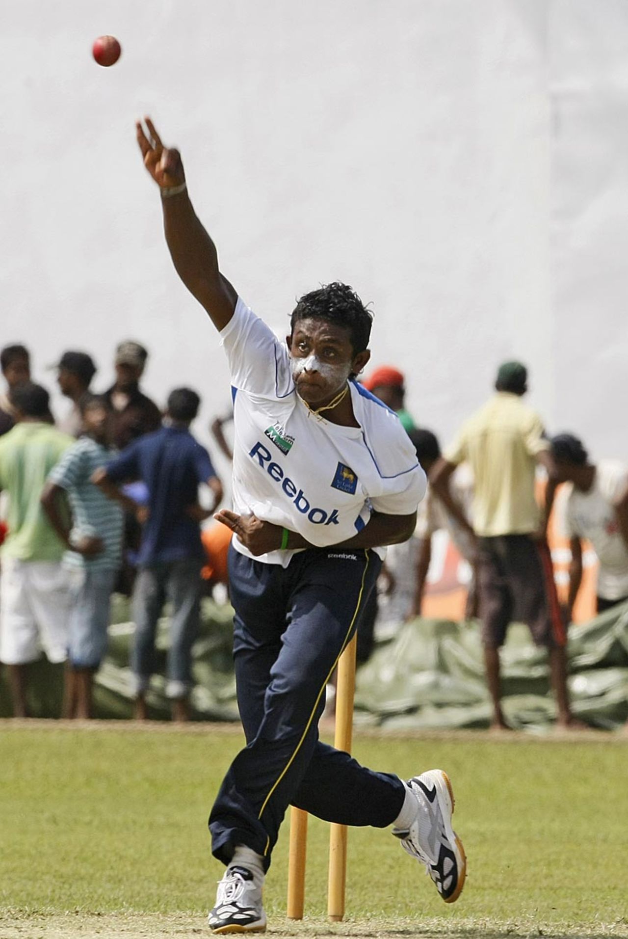 Ajantha Mendis will aim for a repeat of his performance in the tour game against India, Colombo, July 25, 2010