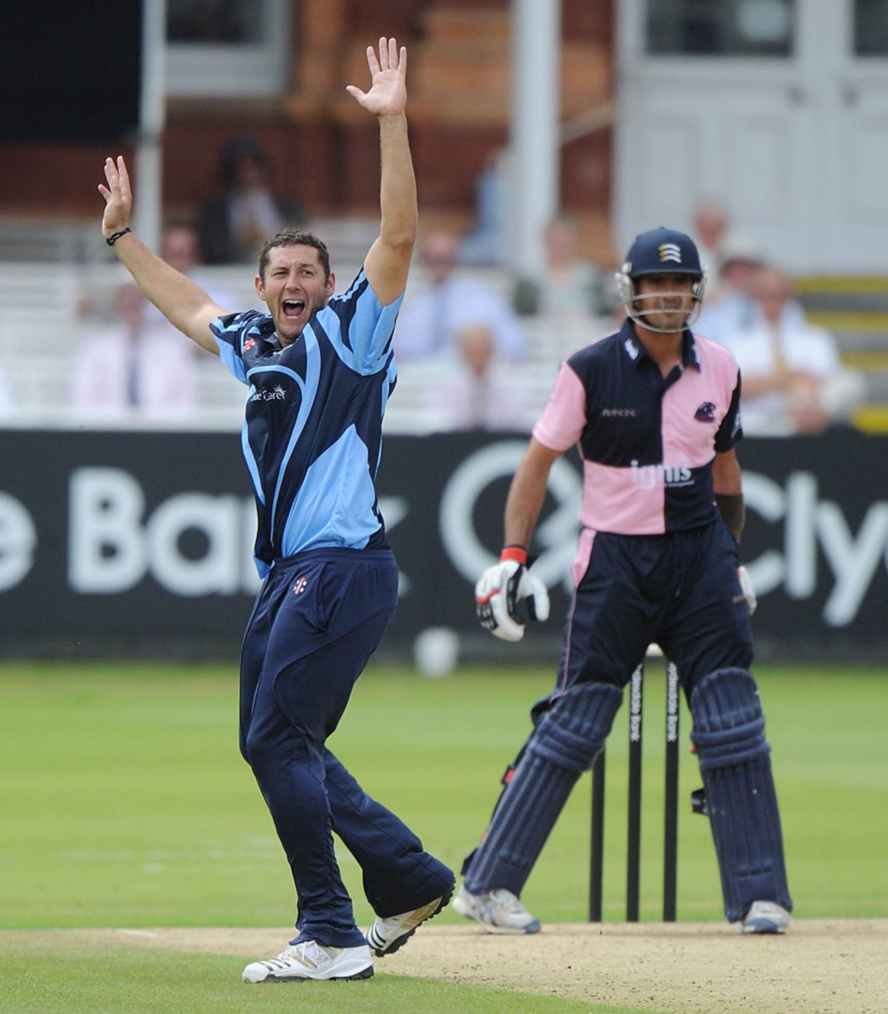 Tim Bresnan had Owais Shah out caught behind for 7, Middlesex v Yorkshire, Clydesdale Bank 40, Lord's, July 25, 2010