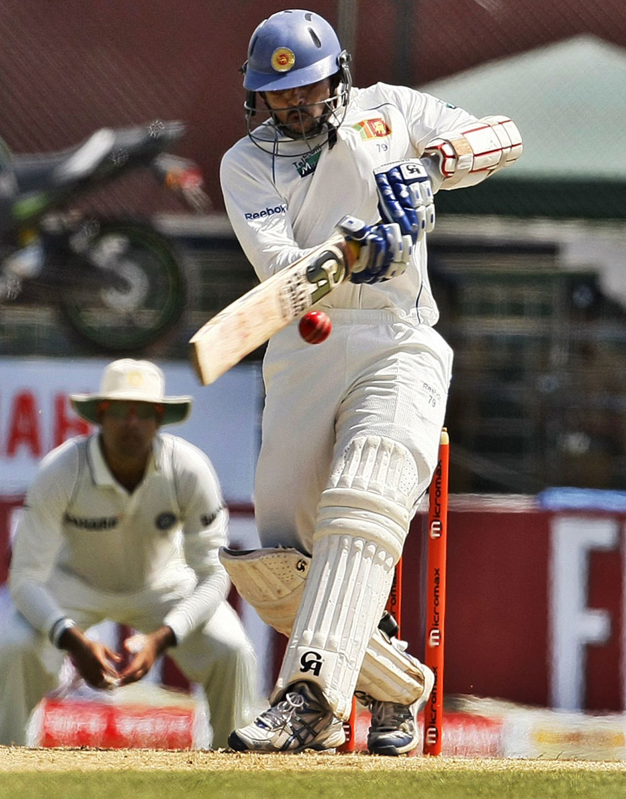 Tillakaratne Dilshan forces one through the on side, Sri Lanka v India, 2nd Test, SSC, 1st day, July 26, 2010