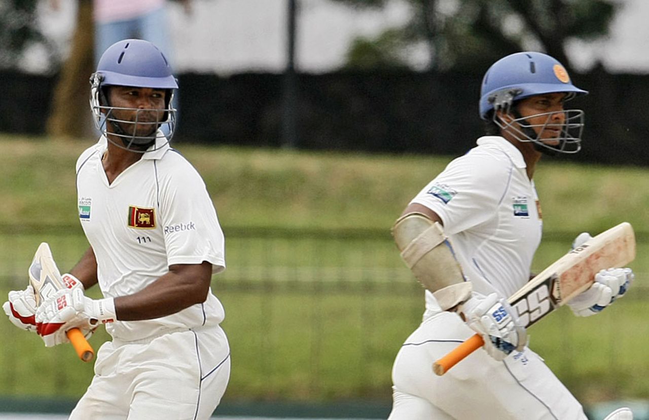 Tharanga Paranavitana and Kumar Sangakkara added 174 for the second wicket, Sri Lanka v India, 2nd Test, SSC, 1st day, July 26, 2010