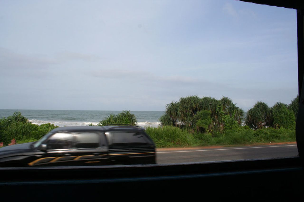 A view from the train from Galle to Colombo, July 23, 2010