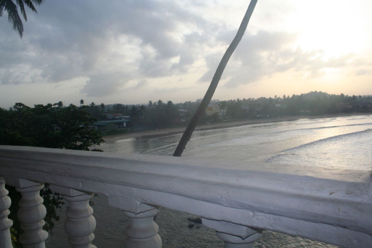 A view a hotel balcony, Galle July 21, 2010